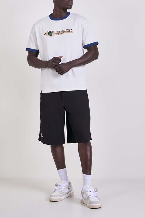 מכנסי ברמודה כותנה AAPE